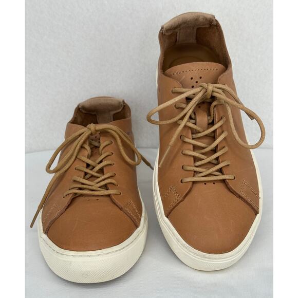 Lacoste L.12.12 118 Unlined Camel Brown Leather Casual Sneakers 7 - Picture 4 of 10